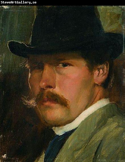 Paul Raud Self-Portrait with a Hat